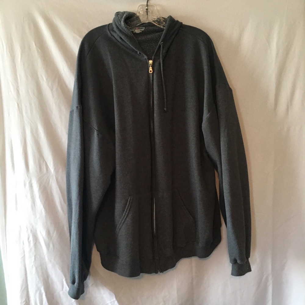 Jerzees  2X Grey Sweat Jacket